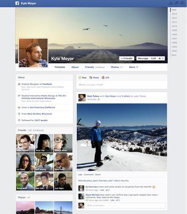 Facebook timeline